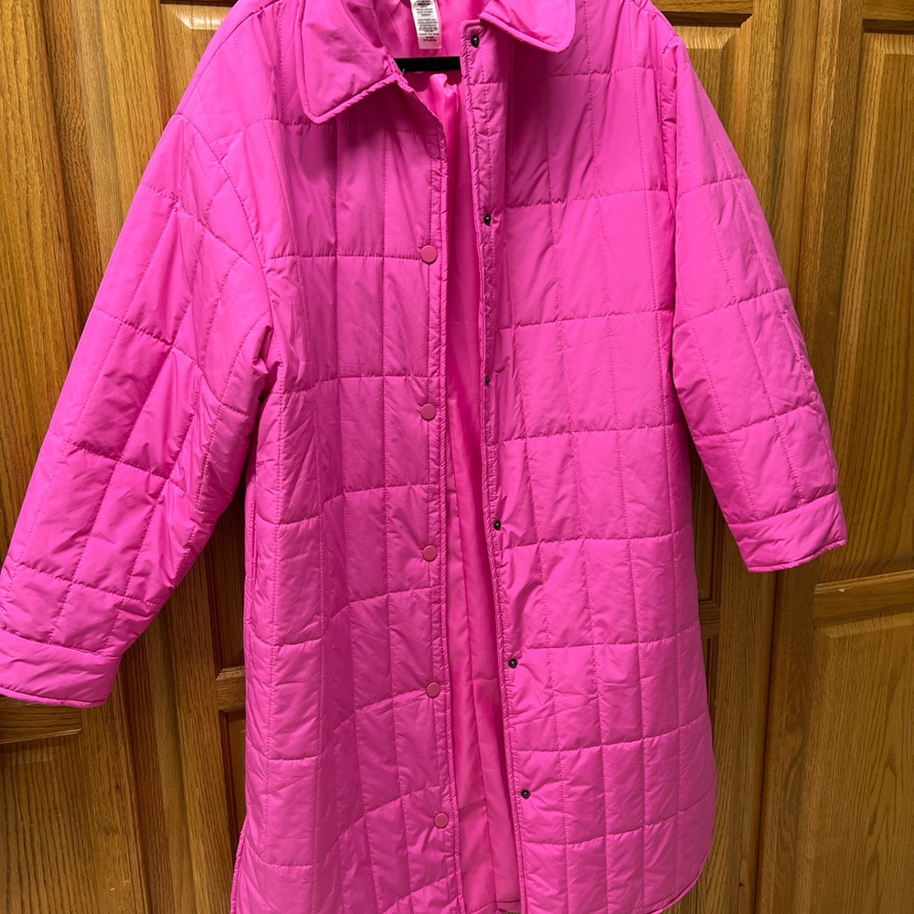 Sans Souci Pink Quilted Puffer Jacket